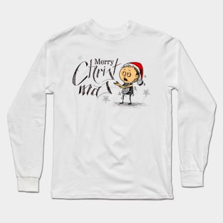 Merry Christmas Little Boy Long Sleeve T-Shirt